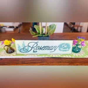 Rosemary Decorative Wall Plaque Metal Country